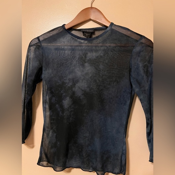 Vintage express mesh sheet blue tie dye size small - Picture 5 of 11